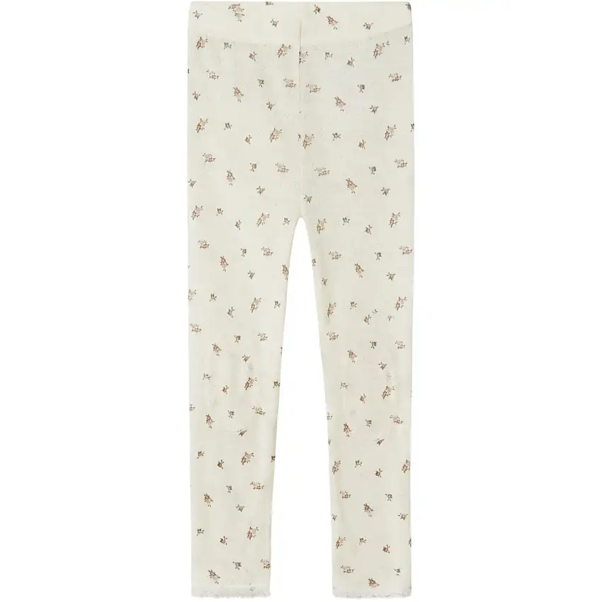 Name It Snow White Small Flowers Nmfwang Ull Needle Leggings Noos