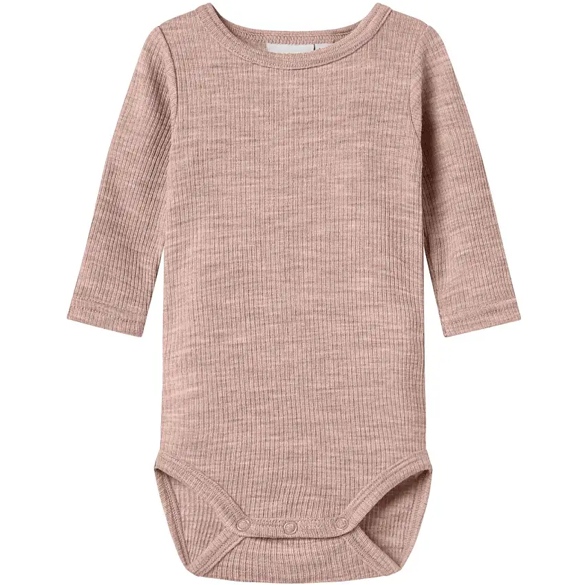 Name It Shadow Gray Nbnwax Ull Rib Ls Body Noos