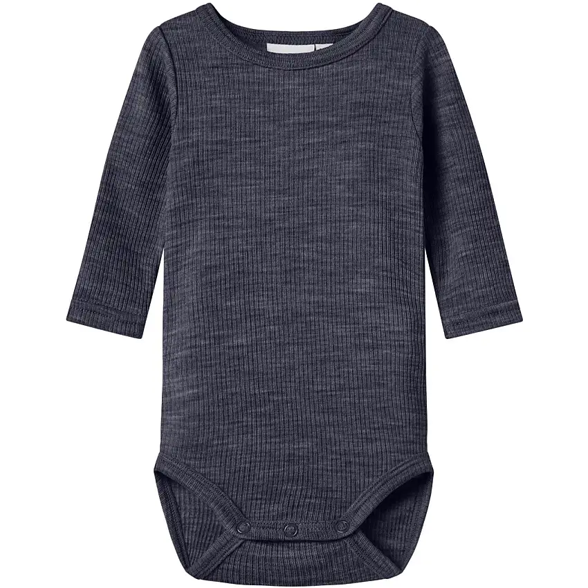 Name It Ombre Blue Nbnwax Ull Rib Ls Body Noos