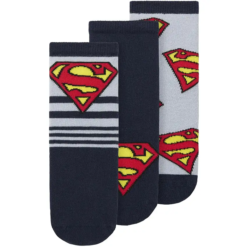 Name It Dusty Blue Nmmjasper Superman 3P Strumpor Wab