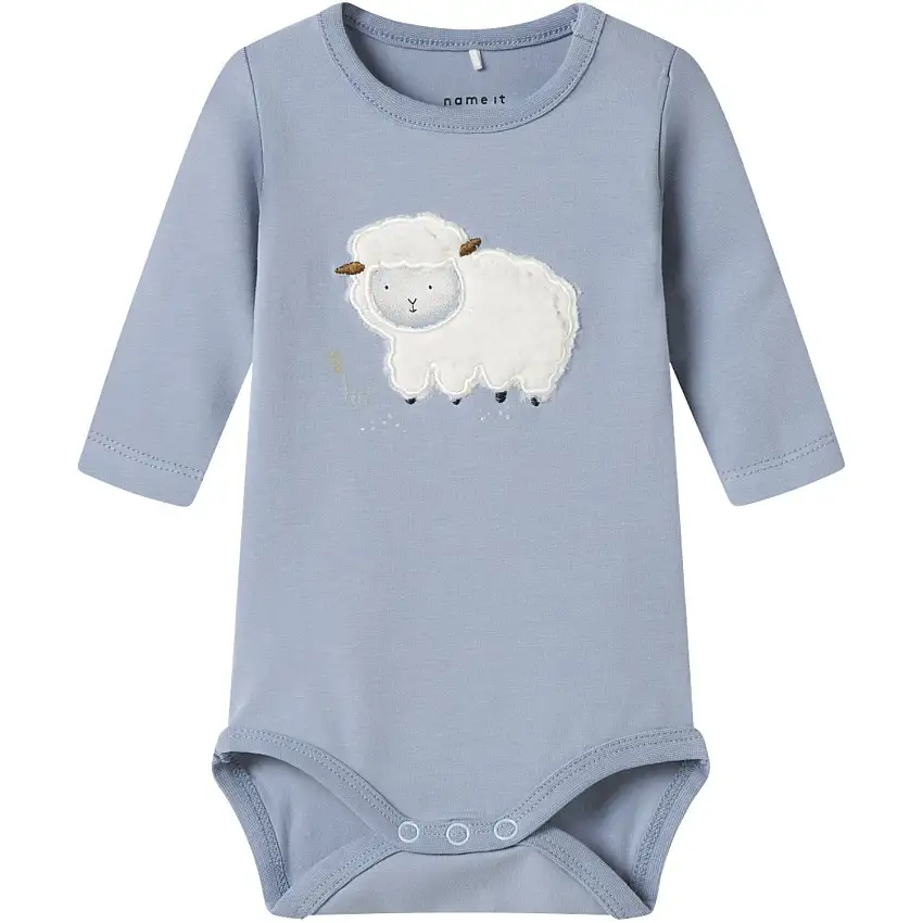 Name It Dusty Blue Nbmlamb Ls Body Box