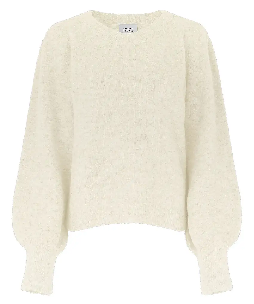 Second Female Kalliroi knit o-neck - Vit