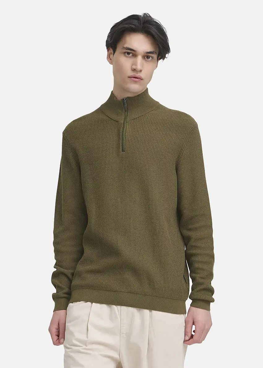CFNOAR structured halfzip knit 46913422