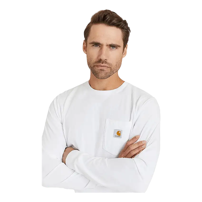 L/s Pocket T-shirt Cotton Sing