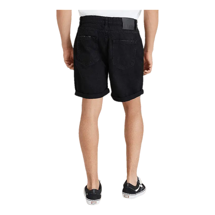 Ripped Denim Shorts Wash