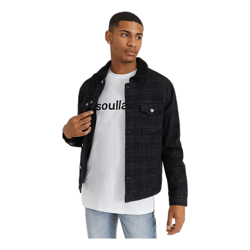 Sherpa Denim Jacket Check
