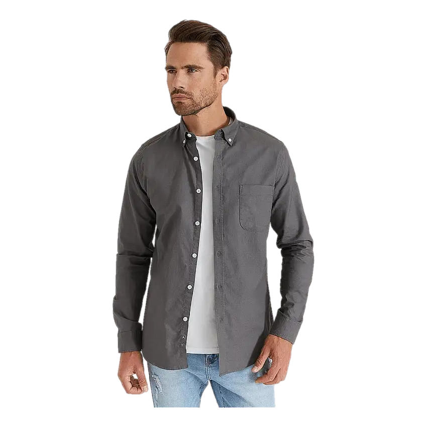 Studio Total Studio Total Melker Oxford Shirt Asphalt