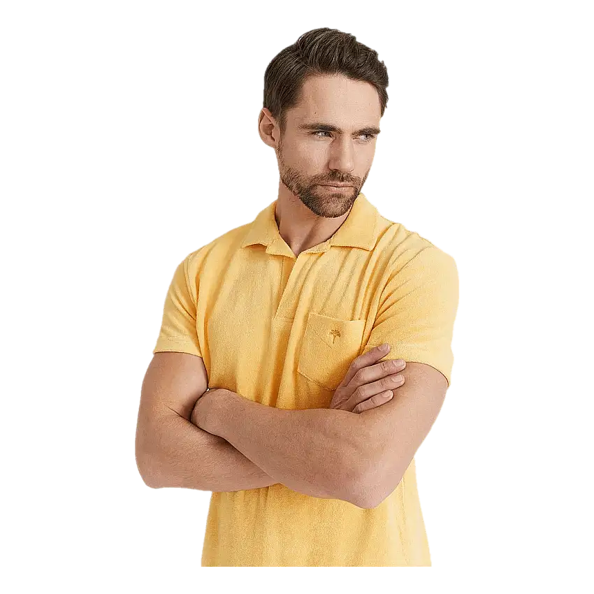 Solid  Terry Shirt Peach