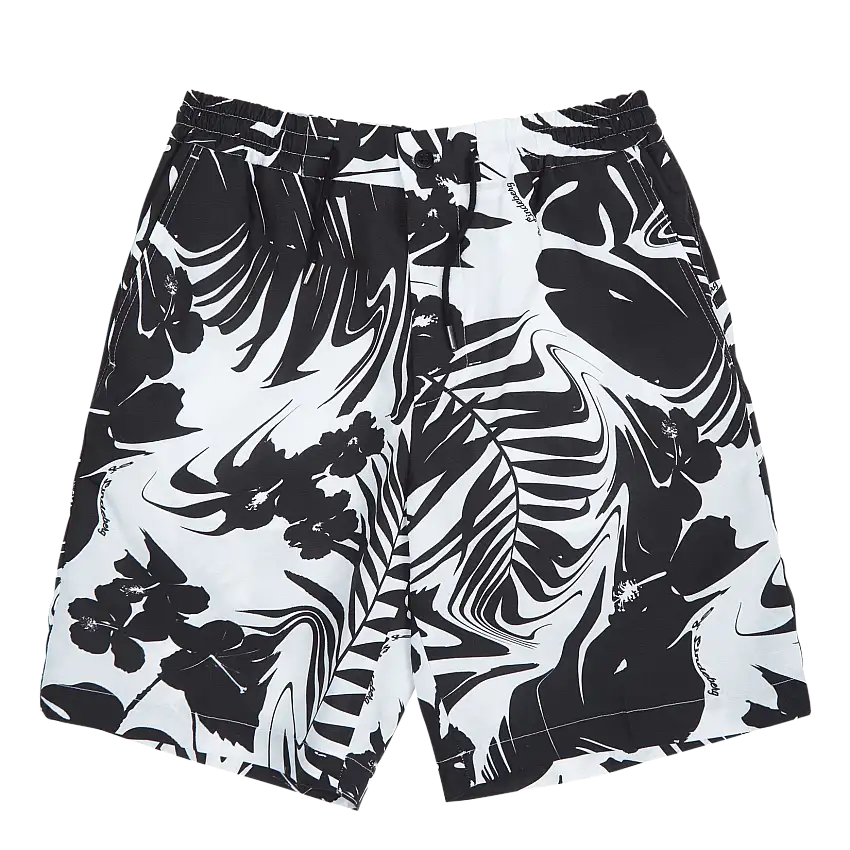 Earl Hibiscus Print Shorts
