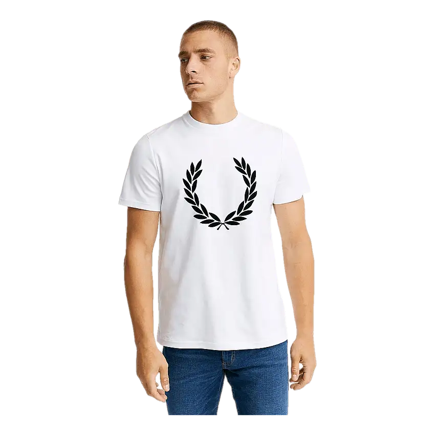 Fred Perry Flock Laurel Wreath Tee 100