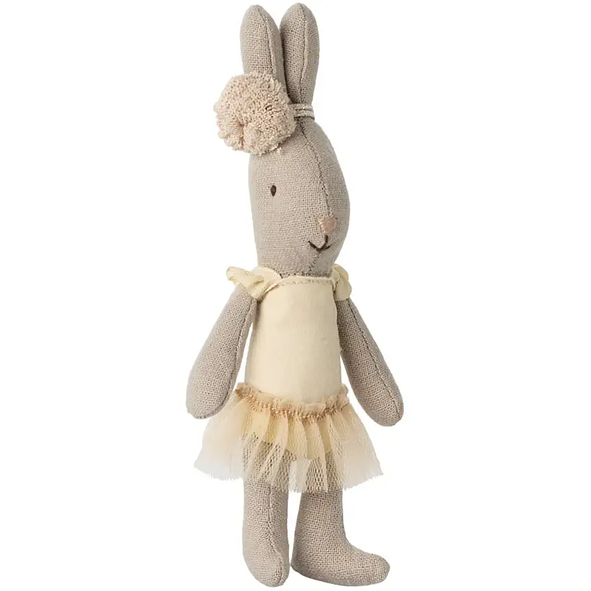 Maileg Rabbit, Micro - Ballet Dräkt Och Kjol Cream