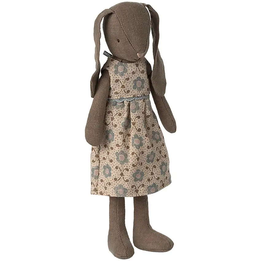 Maileg Bunny Size 2, Brown - Klänning