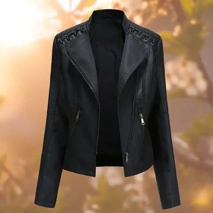 Elegant & Tidlös Skinnjacka för Damer – Stil & Komfort
