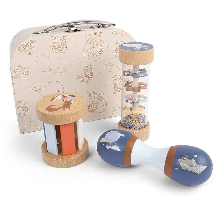 FILIBABBA Wood Play Set My First Wooden Sensory Toys