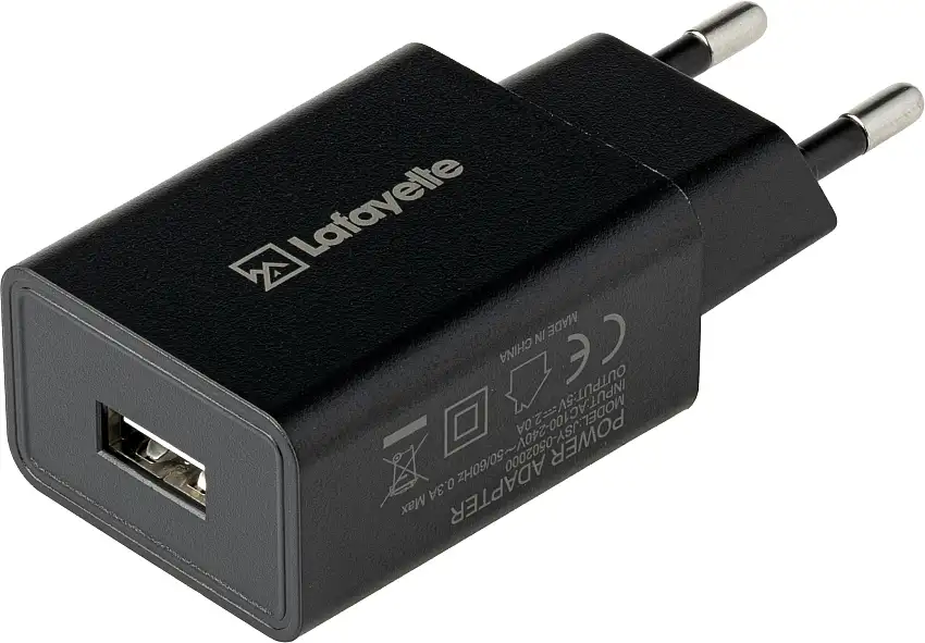 Lafayette Wall Charger USB-A Black