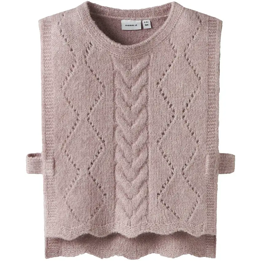 Name It Burnished Lilac Nmflea Stickad Väst