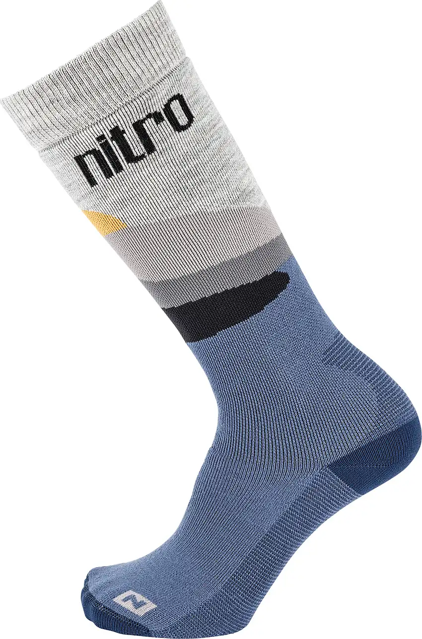 Nitro Women's Cloud 3 Socks Blue - Grey