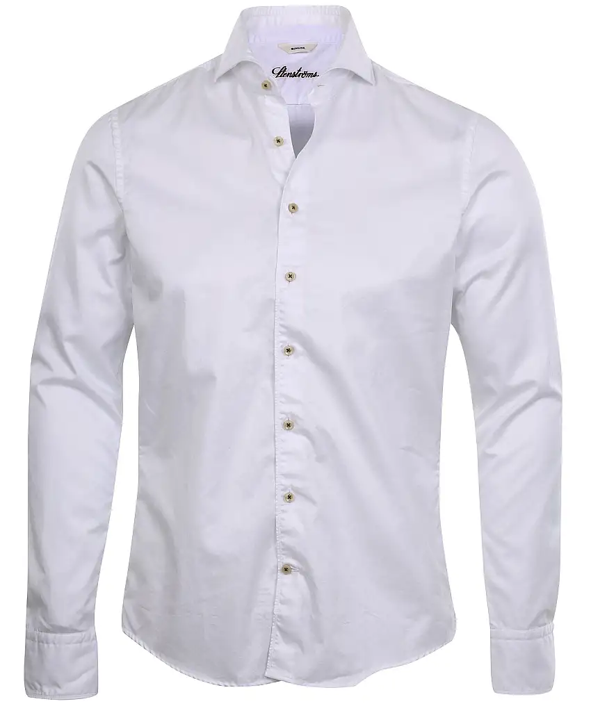 Stenströms Slim Fit Casual - Vit