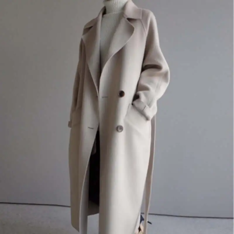 Elegant Midi Klänning med Drapering för Kvinnor