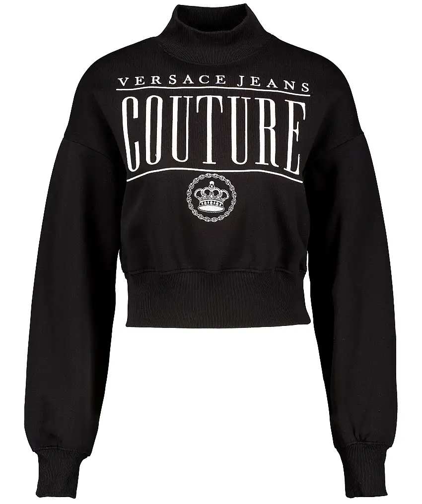 Versace Jeans Couture Brushed fleece sweat - Svart