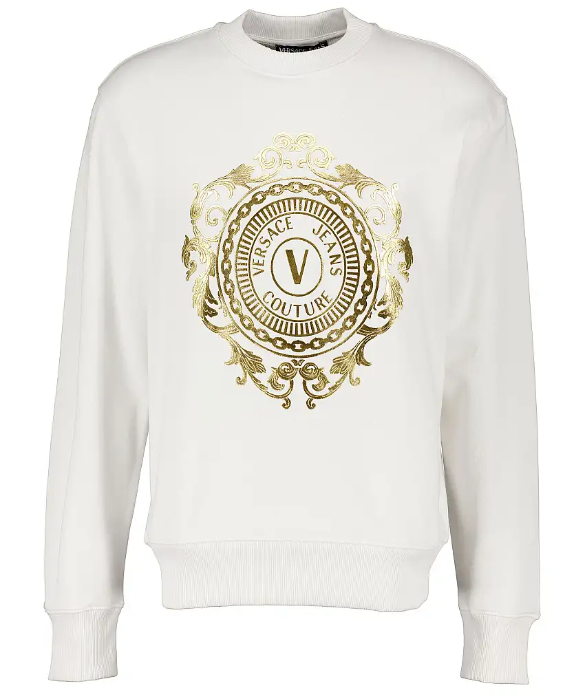 Versace Jeans Couture V Emblem 3D Sweater - Vit