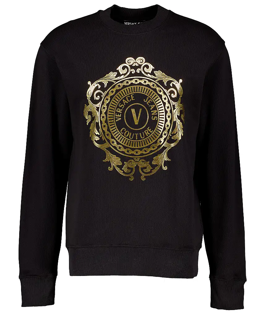 Versace Jeans Couture V Emblem 3D Sweater - Svart