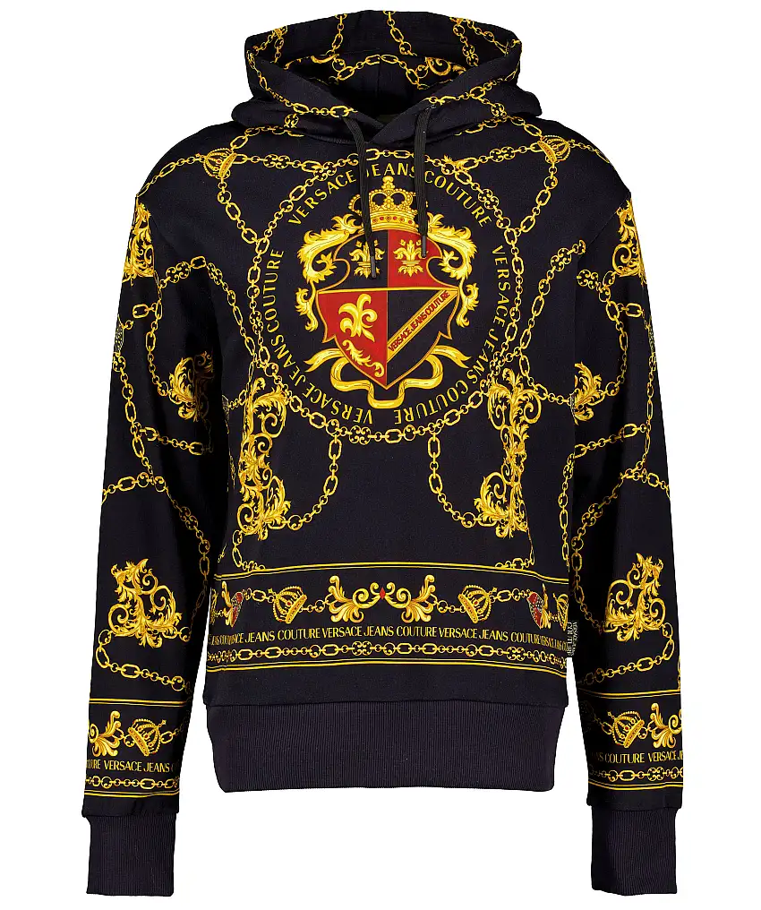 Versace Jeans Couture Round Chain Hoodie - Svart
