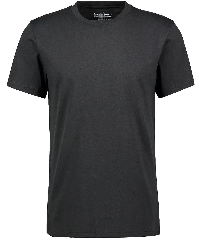 Bread&Boxers Cotton crew-neck - Svart
