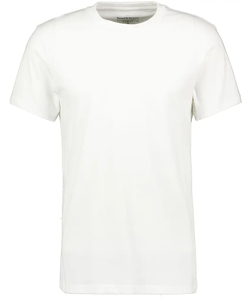 Bread&Boxers Cotton crew-neck - Vit