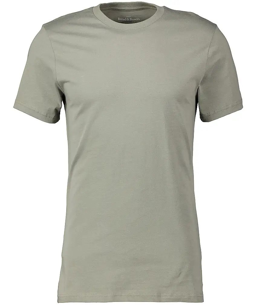 Bread&Boxers Cotton crew-neck - Grön