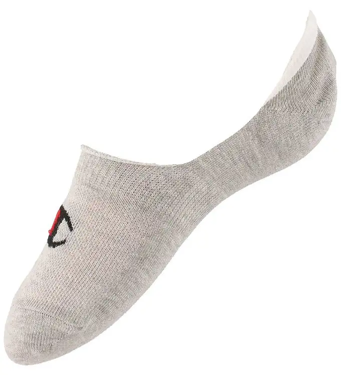 Champion Footies - 2-pack - Gråmelerad m. Logo