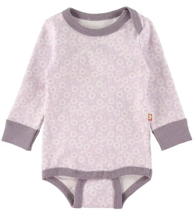 Katvig Body l/ä - Lila m. Äpplen