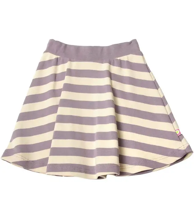 Katvig Kjol Lila/Beige Randig