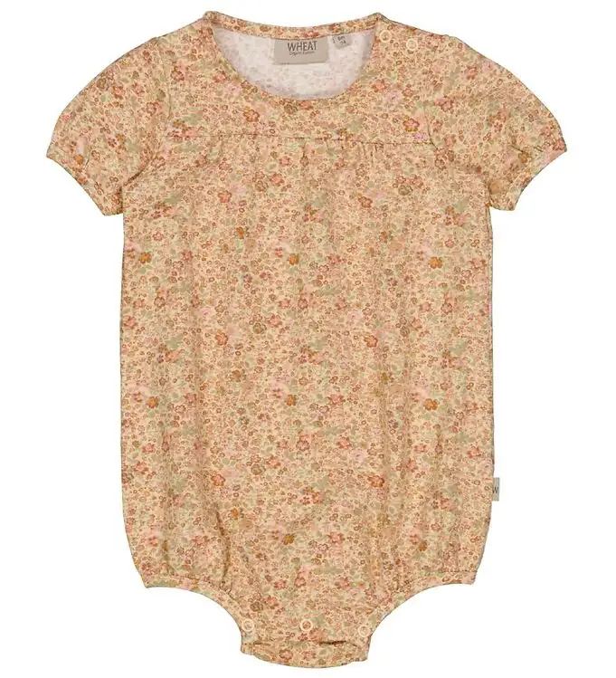 Wheat Sommardräkt - Vilja - Knappt Beige Small Blommor