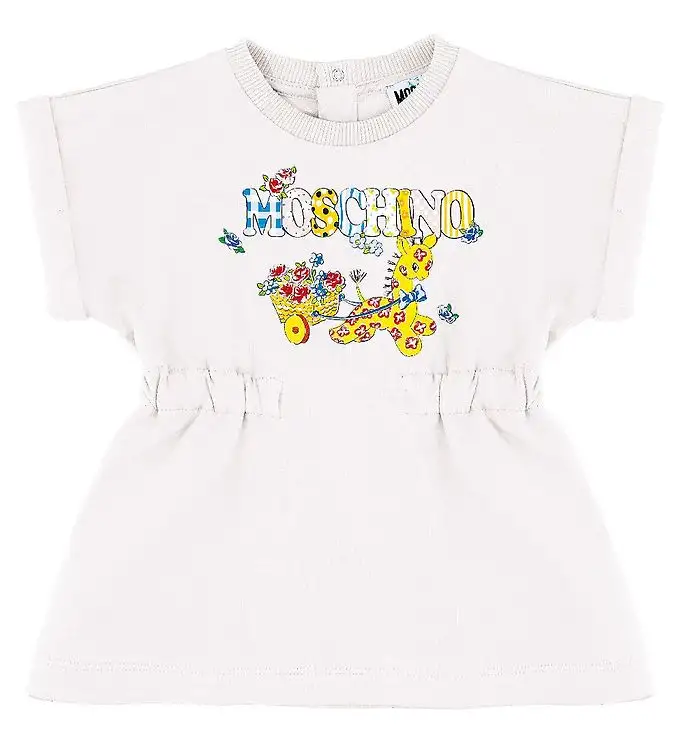 Moschino Klänning - Vit m. Tryck