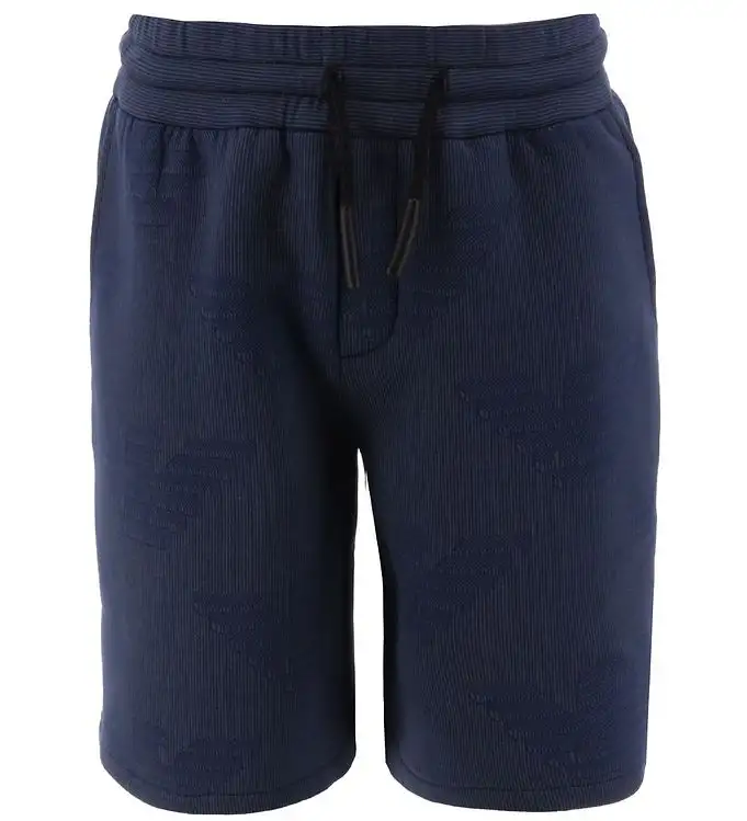 Emporio Armani Shorts - Marinblårandig m. Logotyper
