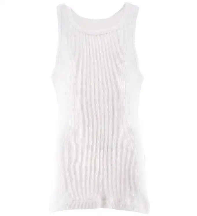 Champion Fashion Linne - Rib - Vit