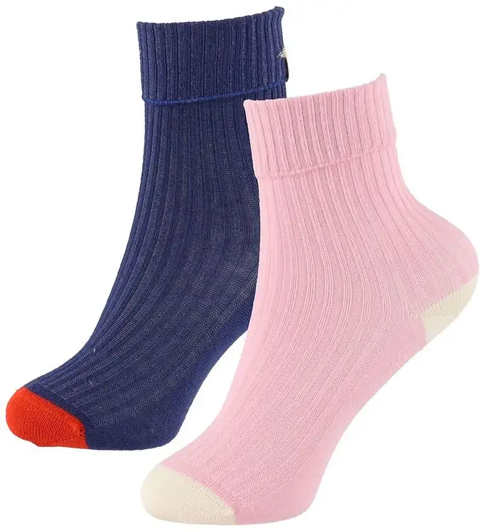 Mini Rodini Strumpor - 2-pack - Blå/Rosa