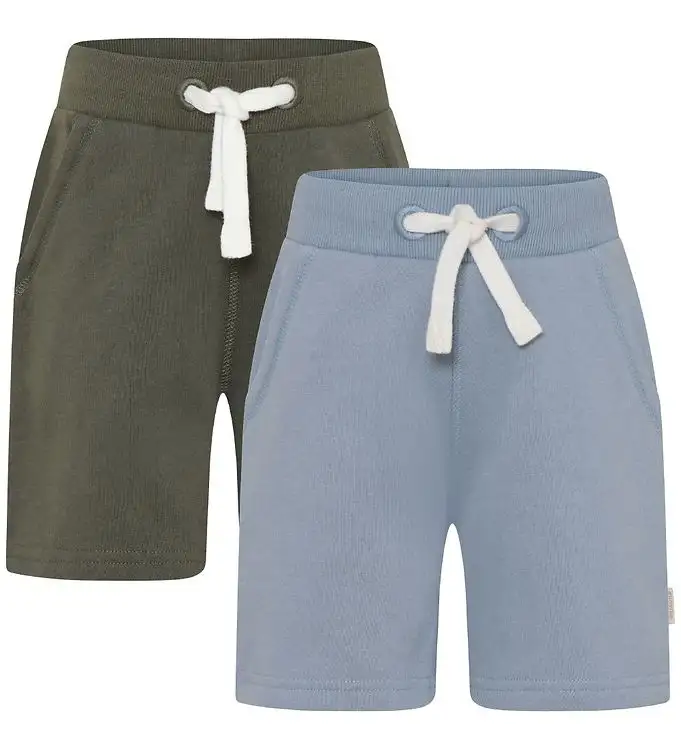 Minymo Shorts - 2-pack - Blå/Grön