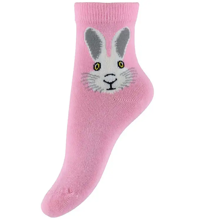DYR Strumpor - DJUR galopp - Pastel Pink Vild kanin