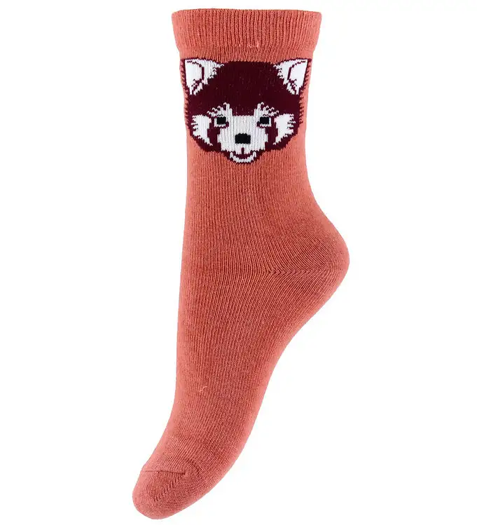DYR Strumpor - DJUR Galopp - Gammal Rose Röd Panda