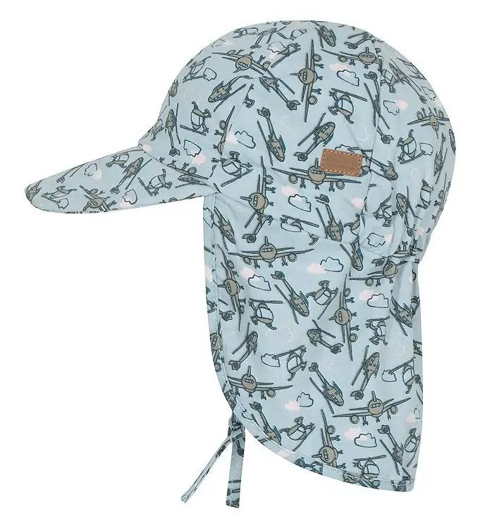Melton Legionärshatt - UV50+ - Dusty Light Blue m. Flygplan