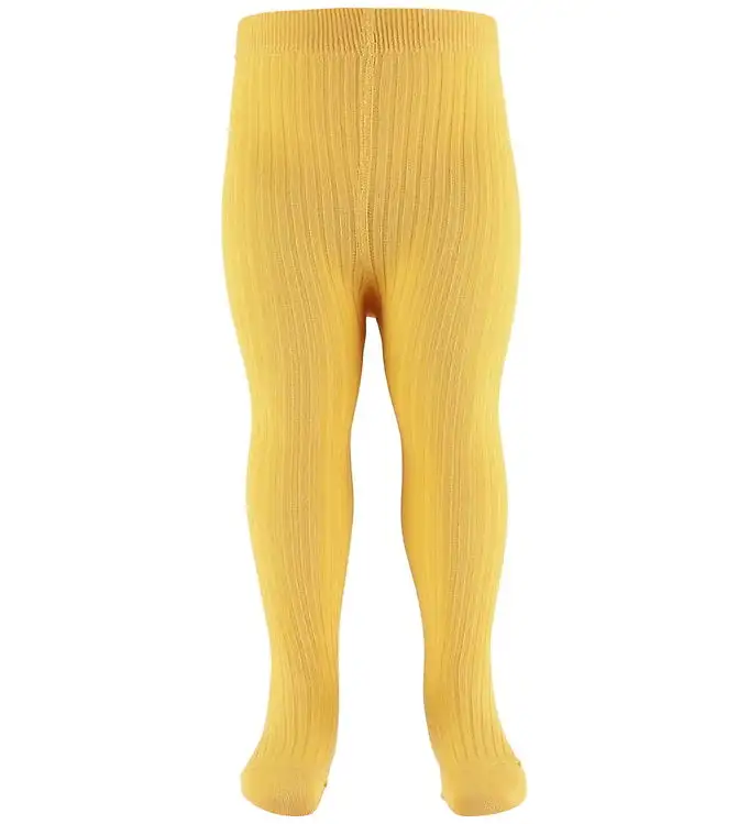 Melton Strumpbyxor - Rib - Yellow