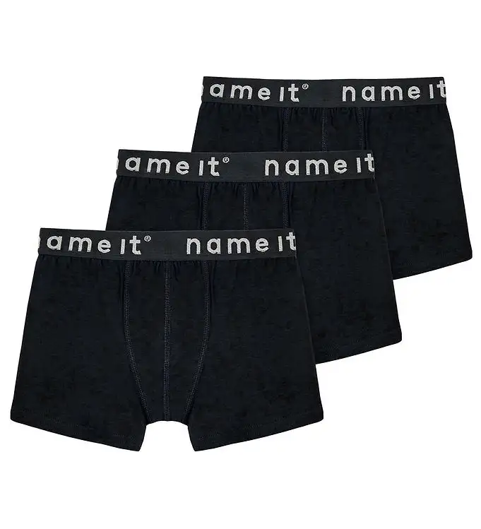 Name It Boxershorts - Noos - NkmBoxers - 3-pack - Svart