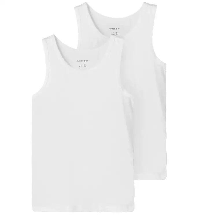 Name It Linne - Noos - NkmTank - 2-pack - Bright White