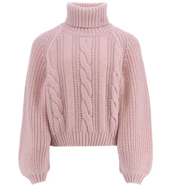 Emporio Armani Tröja - Stickad - Ull - Rosa Brunito
