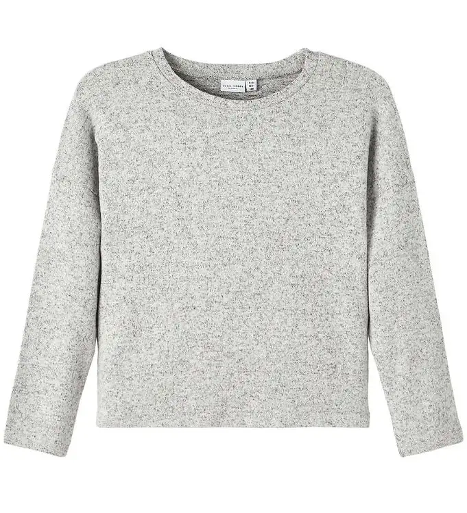Name It Tröja - Bow - Noose - Stickad - Grey Melange