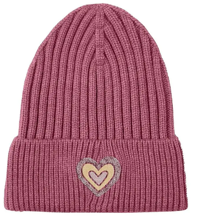 Name It Mössa - Stickad - NmnMiki - Rose Wine