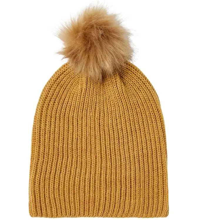 Name It Mössa - Stickad - Ull - NkfWhoma - Antilop