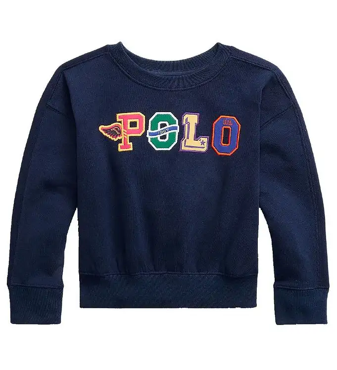 Polo Ralph Lauren Sweatshirt - Marinblå m. Text